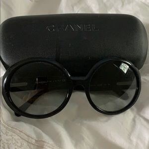 Chanel black sunglasses